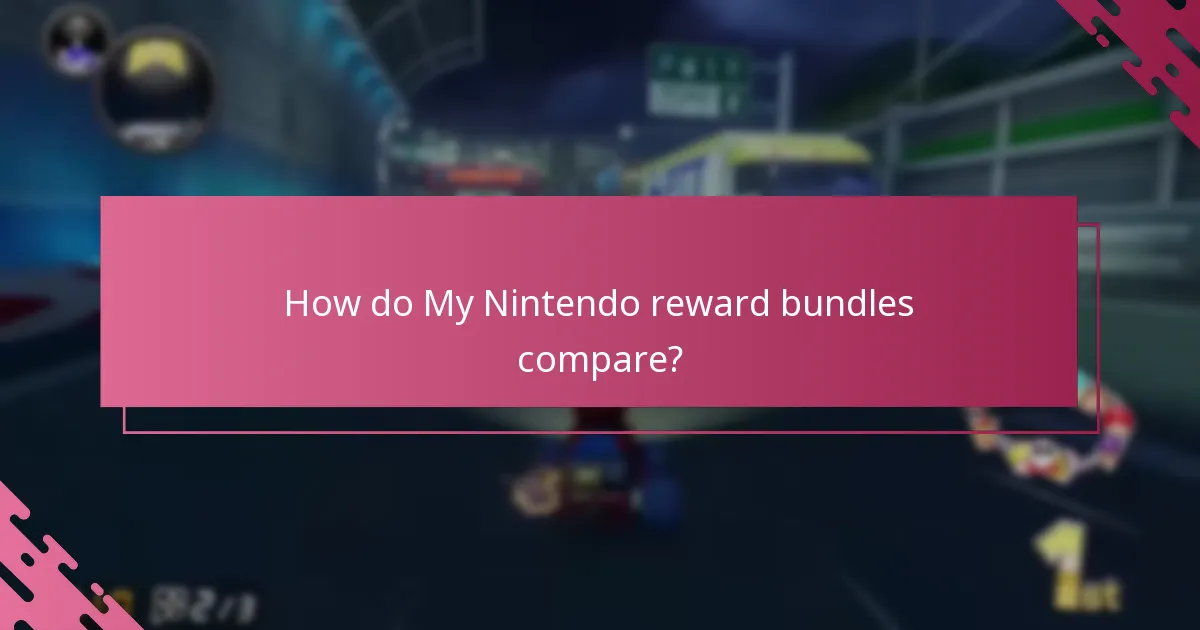 How do My Nintendo reward bundles compare?