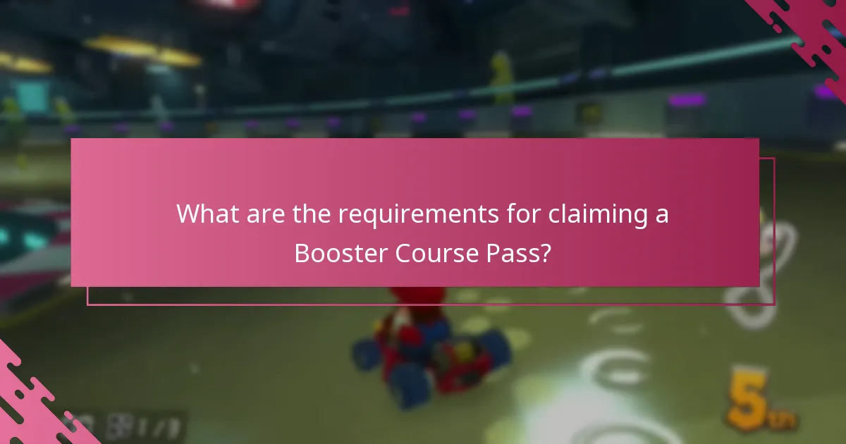 What are the requirements for claiming a Booster Course Pass?